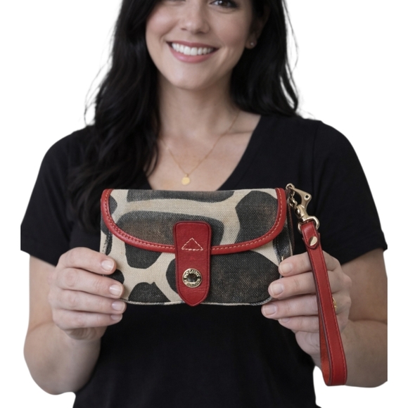 Dooney & Bourke Giraffe Print Tote + Coin Pouch & Card Holder Set - Picture 3 of 16